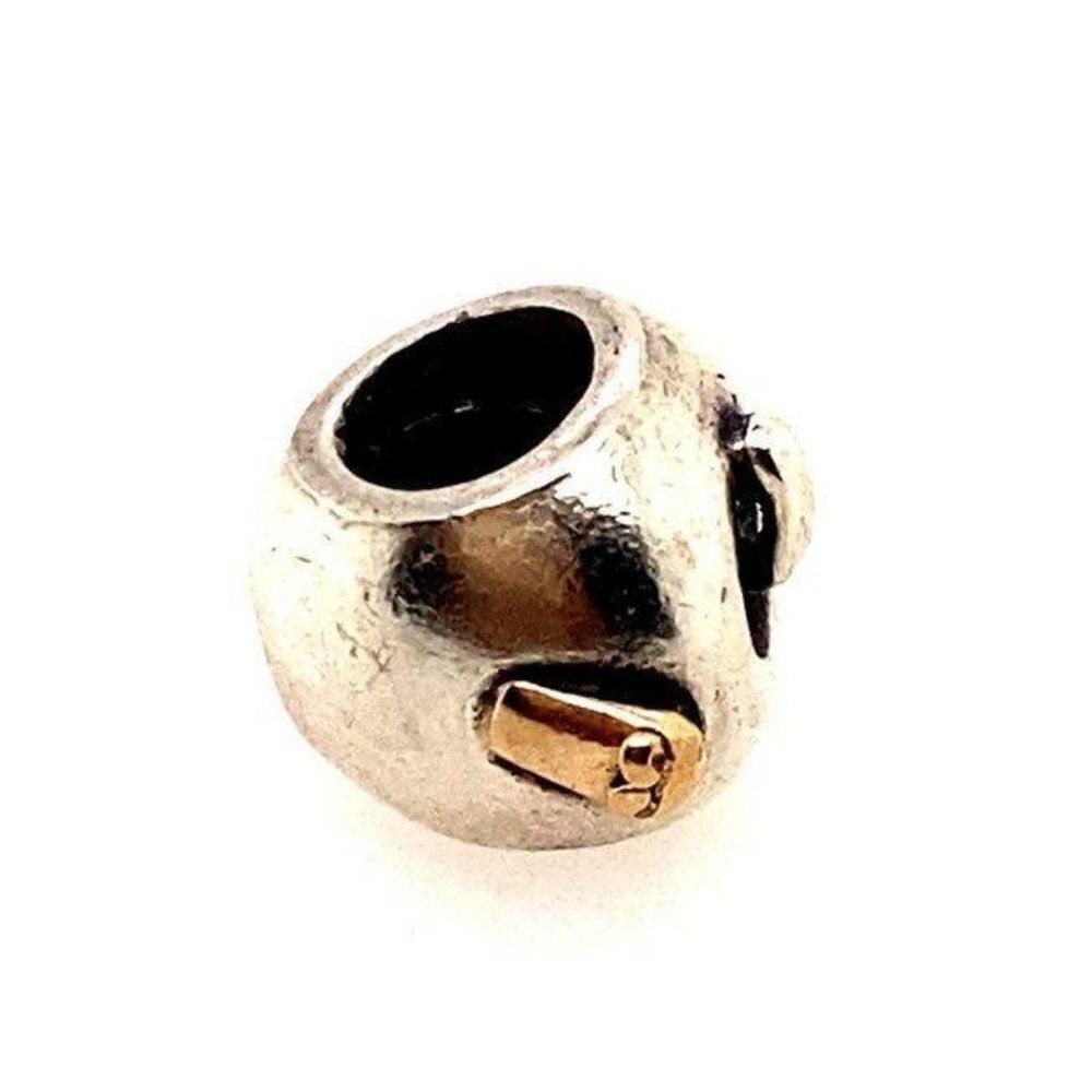 Pandora Two Tone Apple & Worm Charm